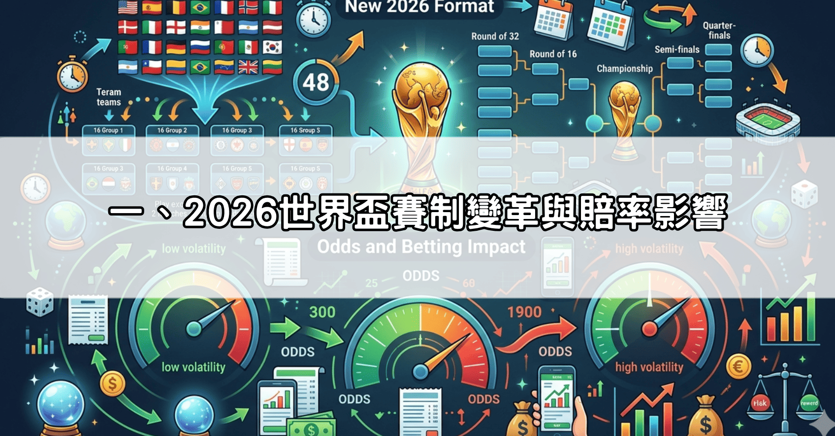 一、2026世界盃賽制變革與賠率影響